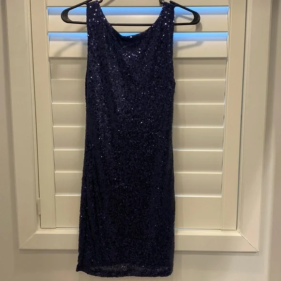 crystal doll blue dress Crystal Doll Scoop Back Floral Satin Dress at Dry Goods
